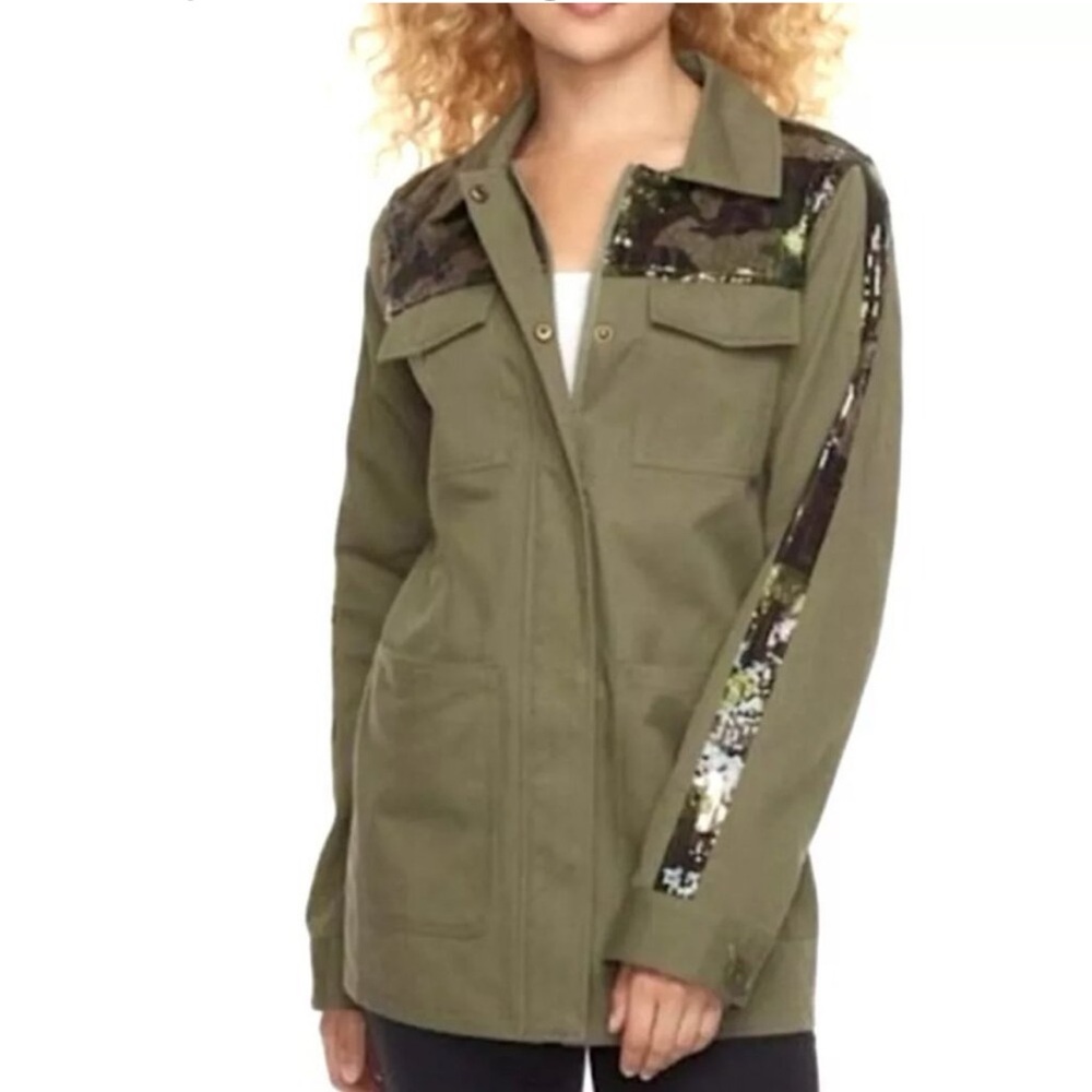 Madison Dark Green Jacket with Sequin Details